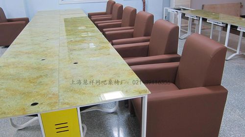 供应上海慧祥网吧桌椅厂家直销 一体机卡座网吧台 包间电脑桌 包厢